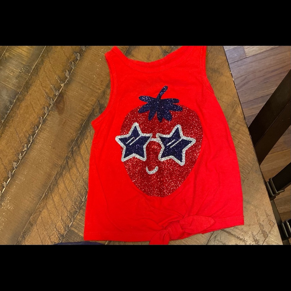Strawberry sparkle top